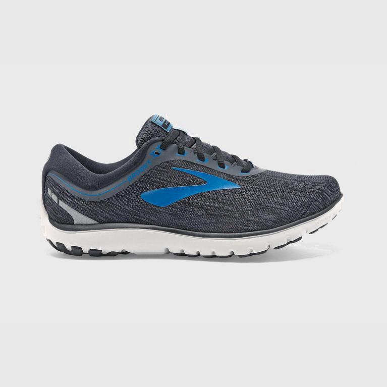 Brooks Men's Pureflow 7 Road Running Shoes Singapore - Grey (24756-JPYU)